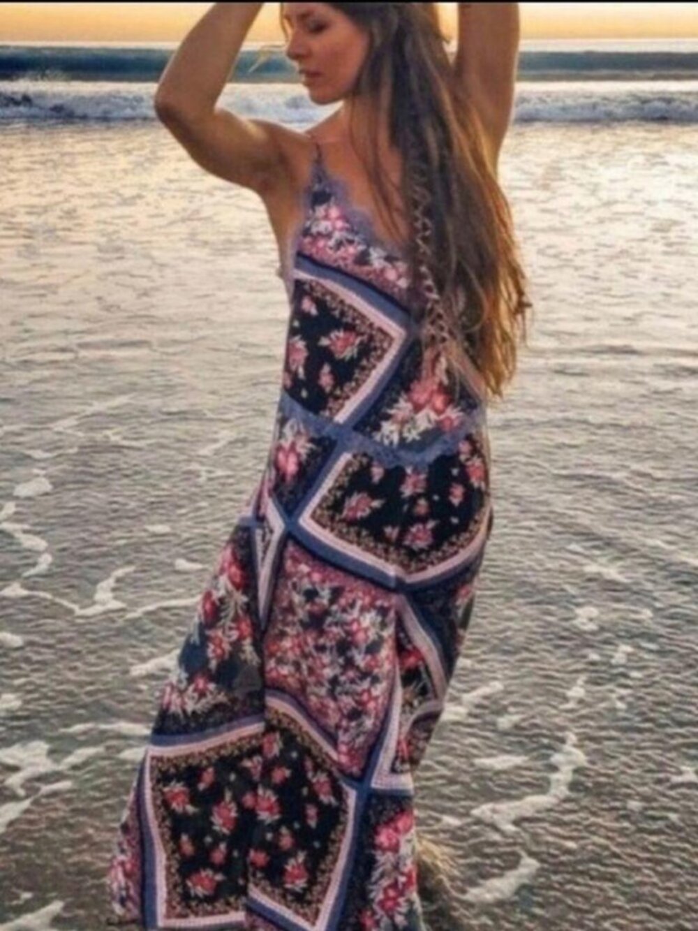 Free People Intimately Stevie Maxi Slip Dress Medium